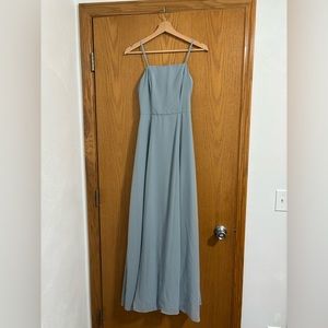 David’s Bridal Bridesmaid Dress - Dusty Blue